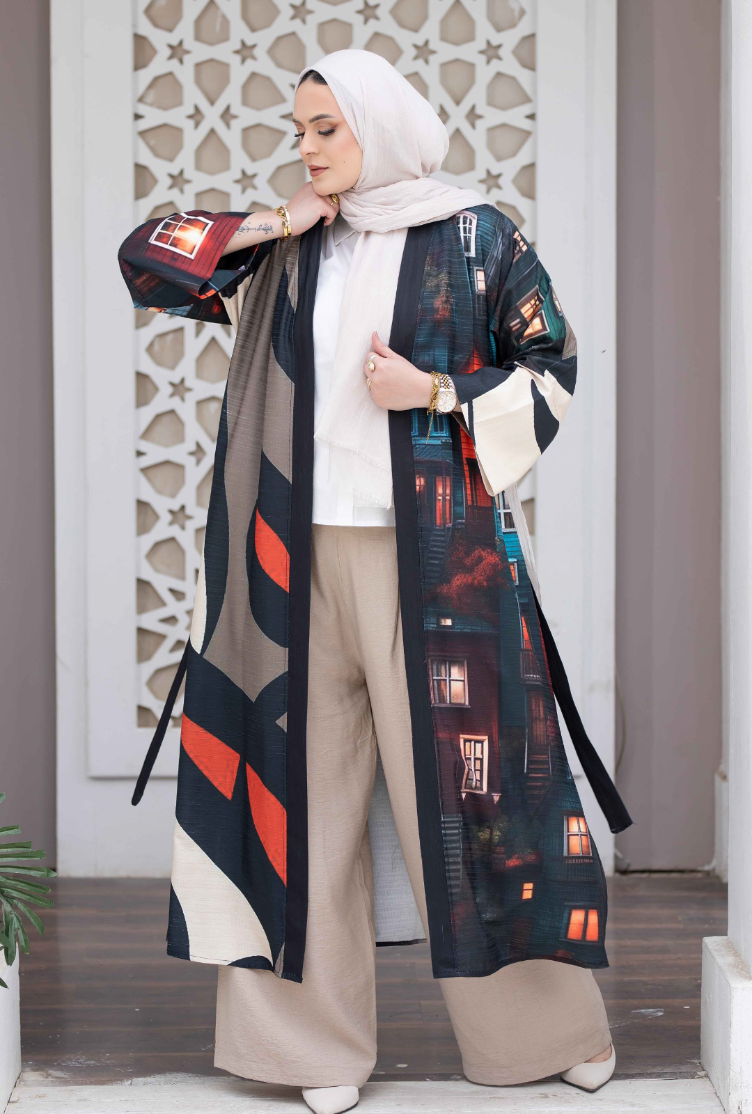 Digital print kimono 777147