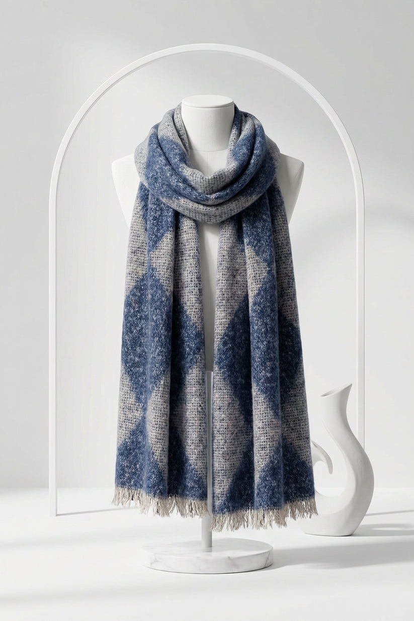 Frosted Denim Scarf
