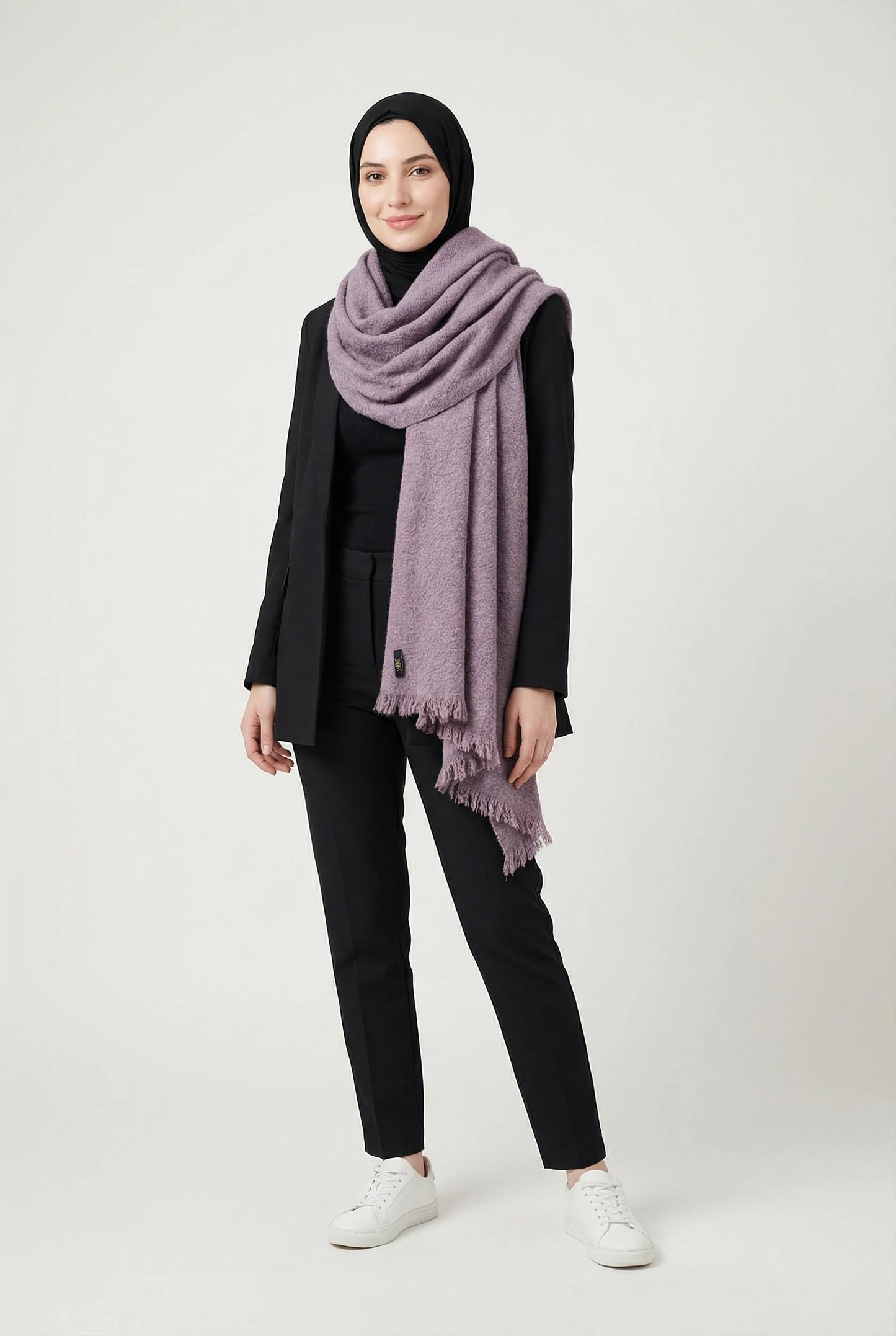 Mauve Whisper Scarf — Dusty Purple