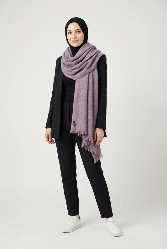 Mauve Whisper Scarf — Dusty Purple
