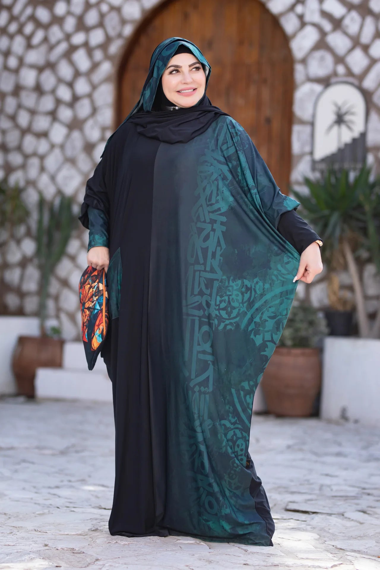 Back view of confident isdal offering full coverage and calm structure
