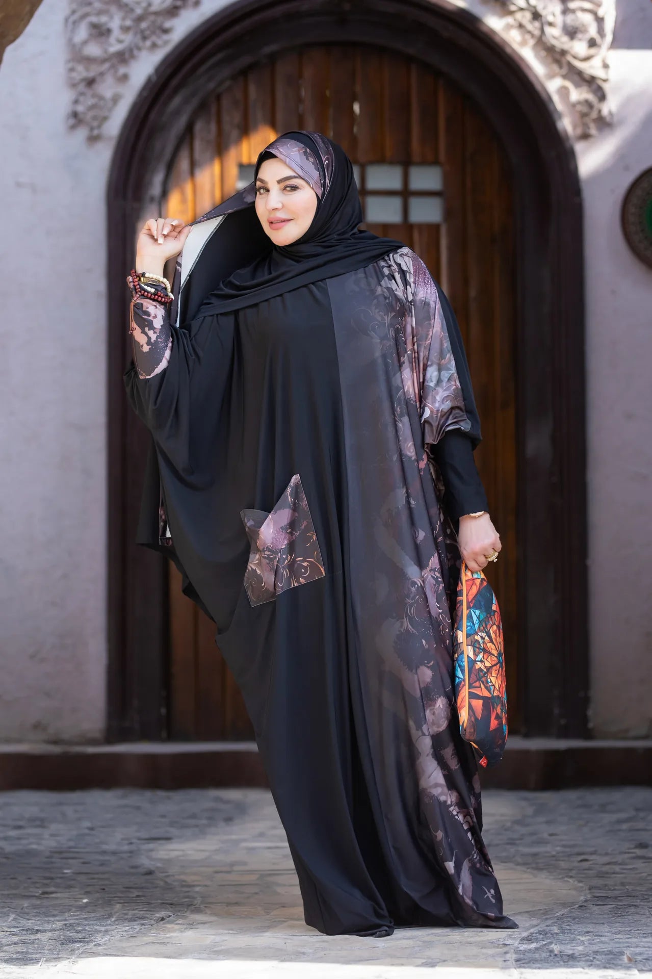 Model wearing soft isdal designed for effortless comfort and feminine grace
