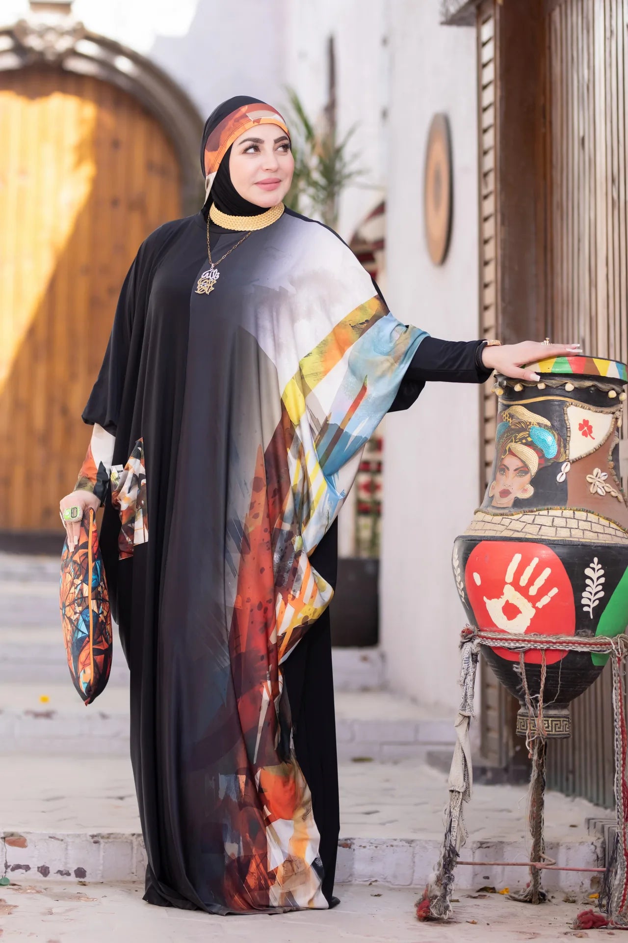 Flowing isdal in motion expressing art inspired identity and elegance
