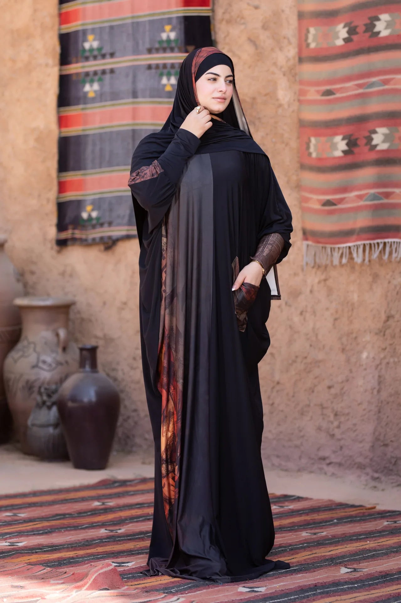 Front view of elegant isdal with refined details and graceful flow
