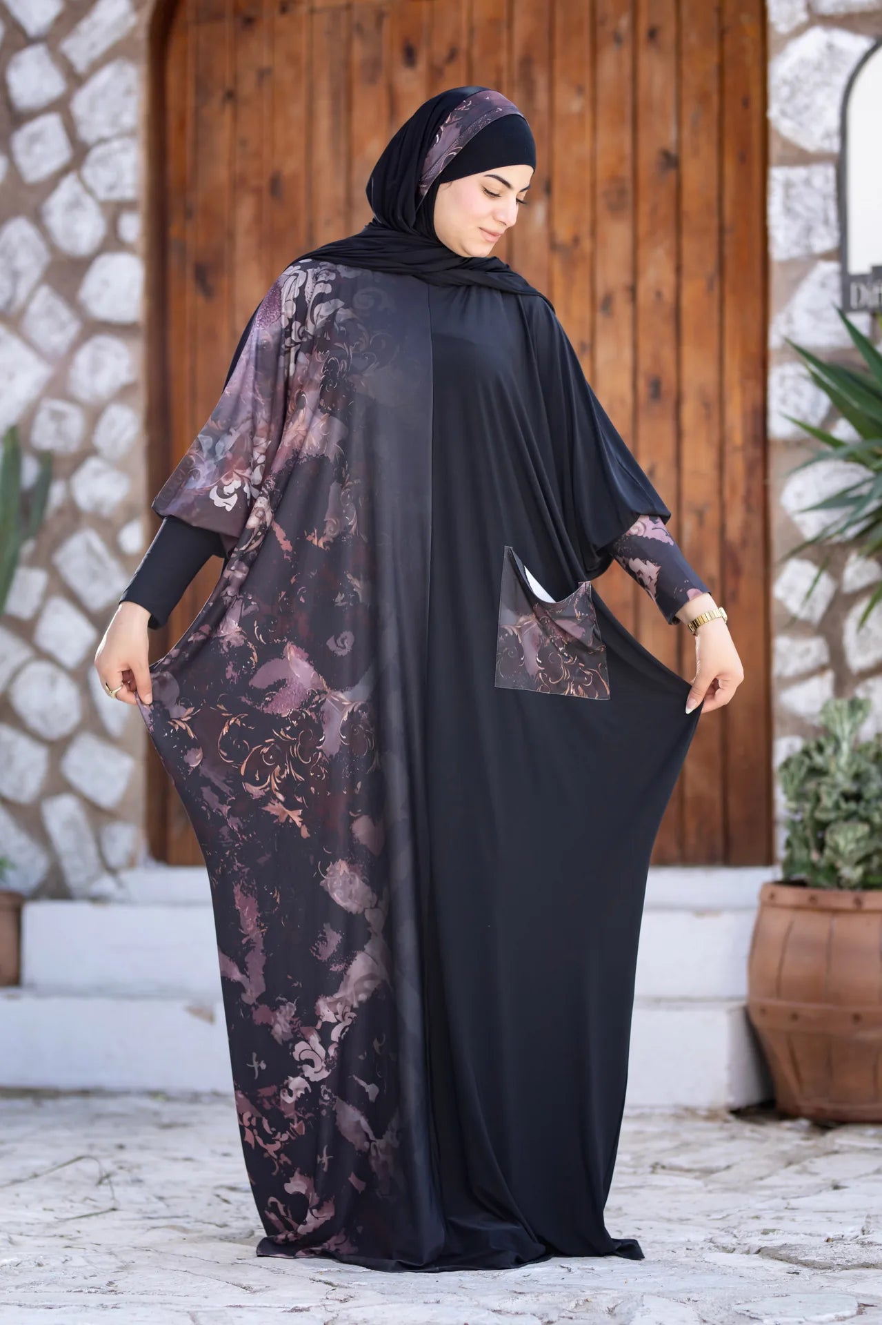 Model wearing soft isdal designed for effortless comfort and feminine grace
