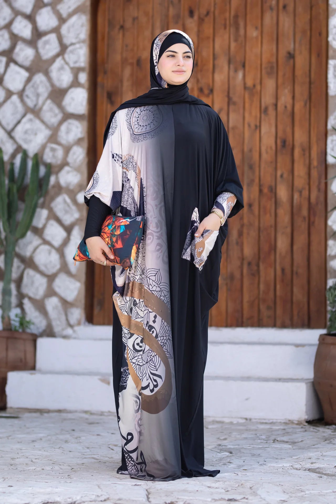 Clean isdal design with flowing cut inspired by simplicity and calm elegance
