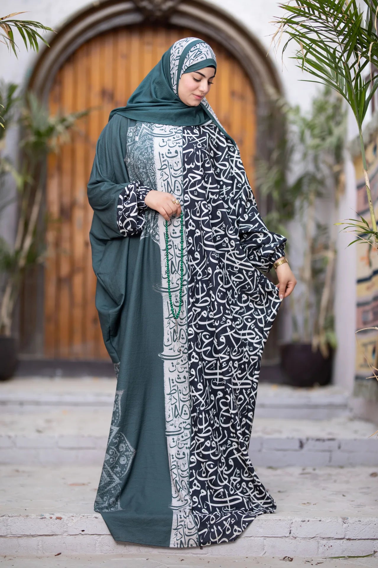 Wajd isdal design reflecting inner depth with elegant flowing drape
